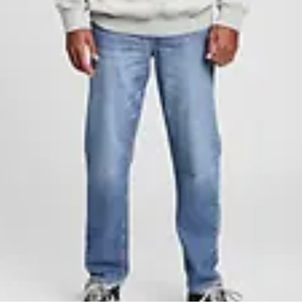 GAP Teen kids Skinny Relaxed Taper Jeans  10 Medium Wash Blue Denim NWT